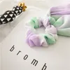 Ribbon Scrunchies Tiedyed Chiffon Hair Bands Elastic Women Girls Hair Ring Circle Fashion Scrunchy Ponytail Holder Hair Accessori1163830