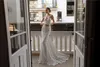 Vino sjöjungfru Julie klänningar med kort jacka älskling svep tåg full spets applikation bohemisk bröllopsklänning brudklänningar vestidos