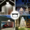 Sollampor utomhus 1300lm Super Ljus 110LED GARDEN Motion Sensor Wireless Wall Light 11000MAH Street Lampa Fjärrkontroll