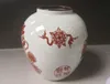 Porcelana velha chinesa Pote de jarra de esmalte pintado