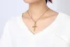 Ankh Cross Pendant Halsband Rostfritt Stål För Kvinnor Män Hip Hop Charm Necklaces Statement Vintage Bön Smycken Gift