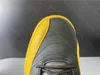 A melhor qualidade 12s University Gold 13069 12 Sapatos de basquete de mens amarelo preto Sapatilhas de esportes com caixa original tamanho 7-13