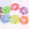 Scrunchie Stretch Fascia Scrunchies Donna Fasce elastiche per capelli Cravatte Ragazze Neon Velluto Coda di cavallo Titolari Accessori per capelli 50 pezzi 1014