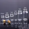 0 5ml 1ml 3ml 5ml Clear Drifting Glass Bottles With Wooden Cork Drift Bottle For Holiday Decoration Christmas Gift Jars219u