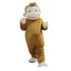 2019 Rabatt-Fabrikverkauf Curious George Monkey Maskottchenkostüm Ausgefallenes Geburtstagspartykleid Halloween-Karnevalskostüm