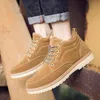 Hot Sale-2019 Hora Masculino Inglaterra alta Ajuda roupas de trabalho Shoe Aumento de Down espessamento Cotton manter aquecido Shoes Tide algodão acolchoado Martin Botas