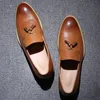 Male Shoe Tassels Man Leather Shoes Single Shoe Youth Shoe Autumn Shoes