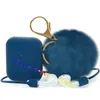 För airpods Case Mjukt Söt Silikon Skyddskåpa med POM Pom Fur Ball Keychain Earbuds Tillbehör till Apple AirPods 2 1