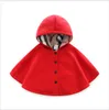 New Arrivals 3 Colors Baby Brand Clothes Poncho Windbreaker Boys Girls Thicken Warm Hooded Coats Outwear Kids Cloak Children Shawl