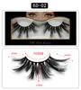 Newest 25mm Mink False eyelashes 6D mink lashes Soft Natural Thick Cross Handmade with package 10 styles J1051