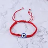 Handgeweven armband Lucky Kabbalah Red String Thread Hamsa Armbanden Blauw Turks Boze Oog