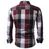 Hommes chemises à carreaux Fit hommes robe chemises à carreaux vêtements masculins Social décontracté hommes marque Chemise Homme qualité grande taille Xxxl