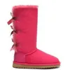 Women's Classic Tall Boots Women Winter Leather Cotton Bow Boots US SIZE 4---13