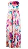 Dresses Women Clothes Women's Print Maxi Dress Lady Casual Fashion Dresses Summer Sexy Long Strapless Dress Vestidos Women's Clothing B4255