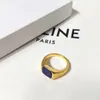 Fashion-96 Anneaux plaqués Quatre couleurs Design Lady Finger Ring avec coquille nature Fit all For Girls and Women PS5428