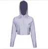 Vrouwen Casual jas streetwear fietsen jas reflecterende jogging jas vrouwelijke casual outdoor sport hardloopjas nacht veiligheid zip u9010662