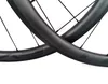 700C Super Light Climbing Carbon Wheels 38mm Diepte 25mm Breedte Clincher / Tubular Road Bike Carbon Whebeelset UD Matte Finish Evo Decals