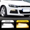 2Pcs DRL дневного света для VW Volkswagen Scirocco R Line 2010 2011 2012 2013 2014 Left Right Белый DRL и желтый сигнальный свет