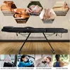 Heiße Verkaufsmöbel einstellbar Schönheitssalon Spa Massage-Bett-Tätowierungsstuhl mit Hocker schwarz