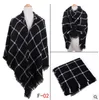 Plaid Scarves Cozy Oversized Tartan Tassel Scarf Fashion Wrap Shawl Check Pashmina Neckerchief Cashmere Lattice Neck Stole Blanket CZYQ5728