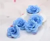 HOT Artificial Rose Flower Heads cloth Decorative Flowers Party Decoration Wedding Wall Flower Bouquet White Artificial Roses Bouquet 8CM