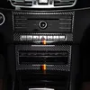 Auto Zentrale Steuerung Klimaanlage CD Panel Dekoration Abdeckung Trim Carbon Faser Für Mercedes Benz E Klasse W212 2014-15