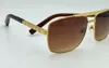 Occhiali da sole Classic Gold Attitude Occhiali da sole da pilota quadrati Sonnenbrille Occhiali da sole firmati di lusso da uomo Occhiali da vista Nuovi con custodia 0259