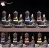 Lotus Backflow Buddhist Incense Little Monk Censer Ceramic Backflow Incense Burner Holder Aromatherapy Smoke Backflow Stick Incense Holder