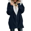 Women Winter Faux Fur Coat Fashion Outerwear Teddy Cardigan Manteau Femme Fluffy Female Jacket Zipper Plush Overcoat9833092
