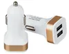 Micro Auto Universal Dual USB Car Charger 5 V 2.1A Mini adapter z zabezpieczeniem z krótkim obwodem do telefonu komórkowego i tabeli PC