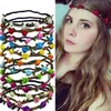 36pcs Hot sell European and American fashion sweet pastoral Style Rose flower Hair hoop garland bride Hair band 12 color select