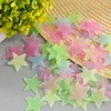 3 CM 100 Teile/sätze 3D Sterne Wandaufkleber Aufkleber Glow In The Dark Baby Kinder Schlafzimmer Wohnkultur Farbe Leuchtende Fluoreszierende Wandaufkleber M396