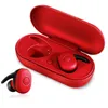 DT-1 Bluetooth Headset Draadloze Sports Binaural Oortelefoon met opladen Bin TWS Bluetooth Headsets DHL GRATIS