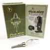 Kit Honeybird Punta al quarzo Mini NC Tubo in vetro Chiodo in titanio Impianto di perforazione per olio Honeybird Mini bong in vetro concentrato