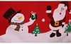 Cartoon Christams Coprisedie Babbo Natale Pupazzo di neve Christams Cappello Sedia Cover posteriore Decorazioni natalizie ornamenti Home Decor 110224