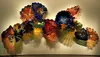 Classic Hand Blown Art Lamps Plates High Quality Murano Glass Plate Wall Hanging Mount 16" -LRW0027