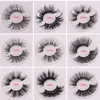 Długie dramatyczne norki rzęsy 3D Mink rzęsy 5d 25mm Długie grube rzęsy Mink Handmade False Eyelash Makeup Maquiagem LD Series 15 style