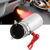 modifica universale per auto Luce rossa fiammeggiante Punta del silenziatore in acciaio inossidabile Spitfire Car LED Sistema di scarico del tubo di scarico212G