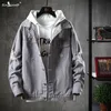 Autumn And Winter Men's Casual Denim Jacket Jacket Hole Hip Hop Loose Large Size Korean Street Trend Hot Shirt Men M-4XL