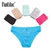 Wholesale-FUNCILAC Seamless Lace Underwear Panties Woman Underwear Cotton Briefs Culotte Femme Sexy Womens Lingerie 5pcs/lot