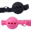 Sex Toys Open Mouth Bite Ball Mouth Gag Silicone Ball Oral Fetish Slave Restraints BDSM Bondage Gear Adult Erotic Toys for Sex Gam9603893