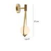 Modern Luxury Gold Metal Wall Lampor Modern Bedroom Bedside Wall Light Aisle Trappor Glass Ball Wall Sconce