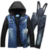 Hoogwaardige heren snowboardpak snowboardjack en broek ademend snowboard jas mannen ski jas en broek mannelijk