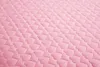 Roze Kant Prinses Bruiloft Luxe Beddengoed Set King Queen Size Zijde Katoen Vlek Bed set Dekbedovertrek Sprei Kussensloop T200326