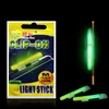 Clip On 10 zakken Vissen Glow Stick Tube SS S M L Maat Groene Fluorescentie Hengel Top Tip Lichtgevende Licht stok FF401572863