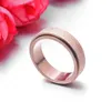 Spinner Ring for Men Mulheres 6mm Anel de aço inoxidável Double Loop Design Rings rotatáveis Jóias unissex7283964