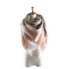 PLAID SCARVES GIRLS SHACK GRID TASSEL WRAPS LATTICE Triangel Neck Scarf fransad Pashmina Winter NeckerChief Filtar 140*140cm Ezyq1507