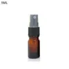 5-100ML Beauty Empty Amber Glass Bottles Essential Oil Mist Spray Container Case Refillable Bottles Travel