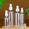 US Stock Plastic Pump Bottles Household Atomizer Water Spray Bottles Travel Portable Mini Empty Perfume Container 30ml 50ml 100ml