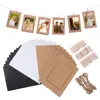 Ramka na zdjęcia Kraft Papier Wiszące Picture Album Class Strings Zestawy Liny Do Ślubu I Urodziny Rocznica Party Home Decoration Garland